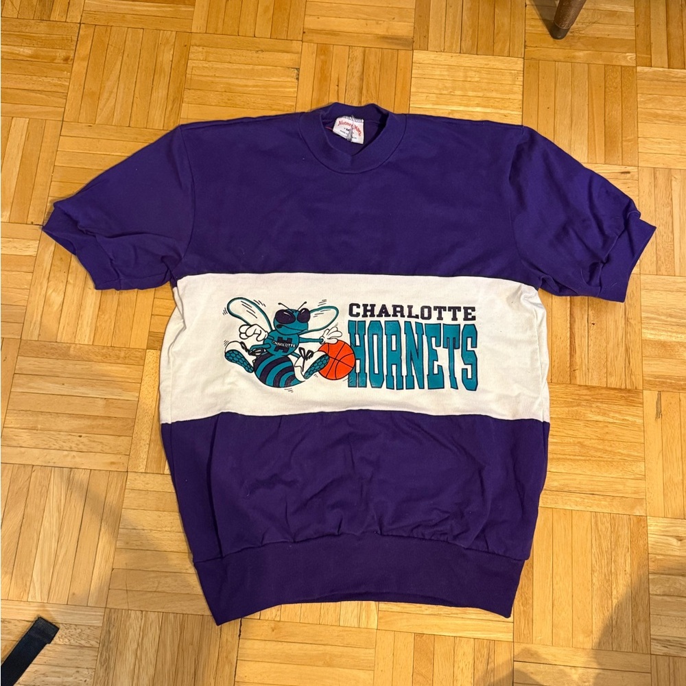 Charlotte Hornets Purple Vintage T-Shirt